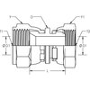 World Wide Fittings Female JIC Swivel to Female British Standard Pipe Parallel Straight Adapter 7023X08X08